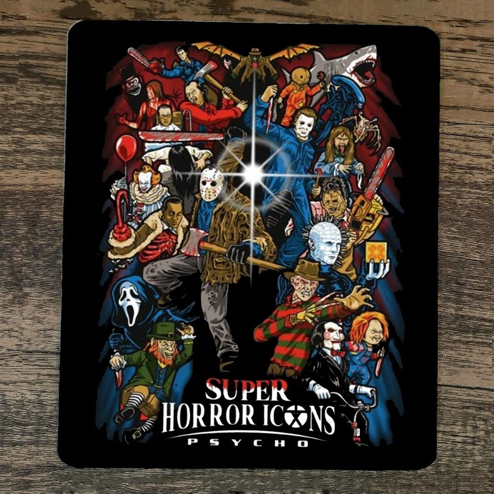 Mouse Pad Super Horror Icons Psycho